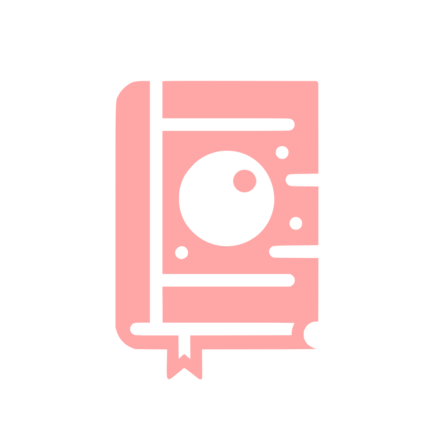 Book Reader Logo #ffa6a6