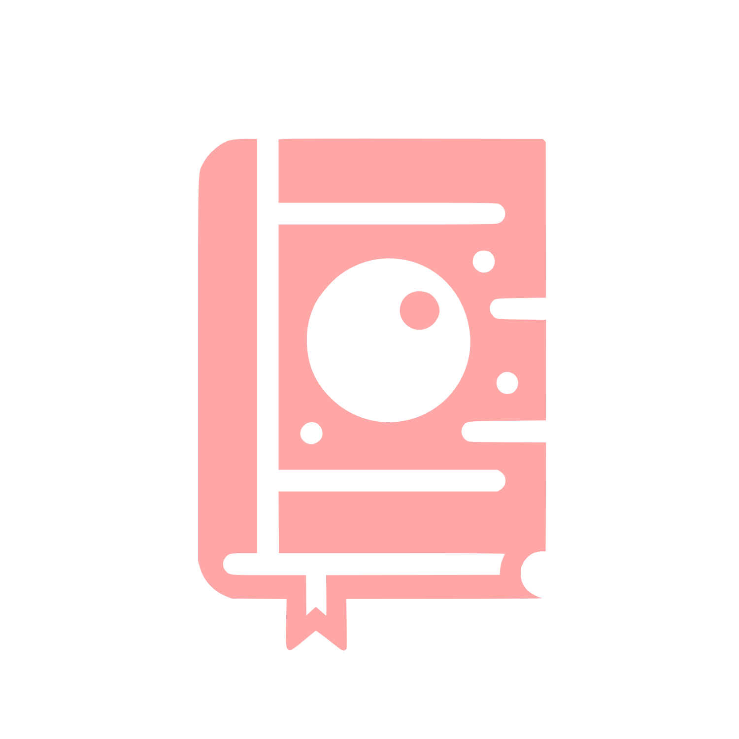 Book Reader Logo #ffa6a6