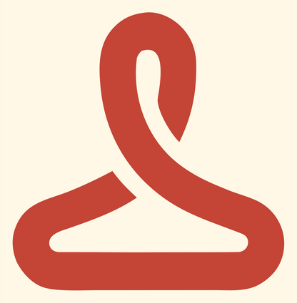 Monoline Hanger Signal Logo #fff8e7/#c44536