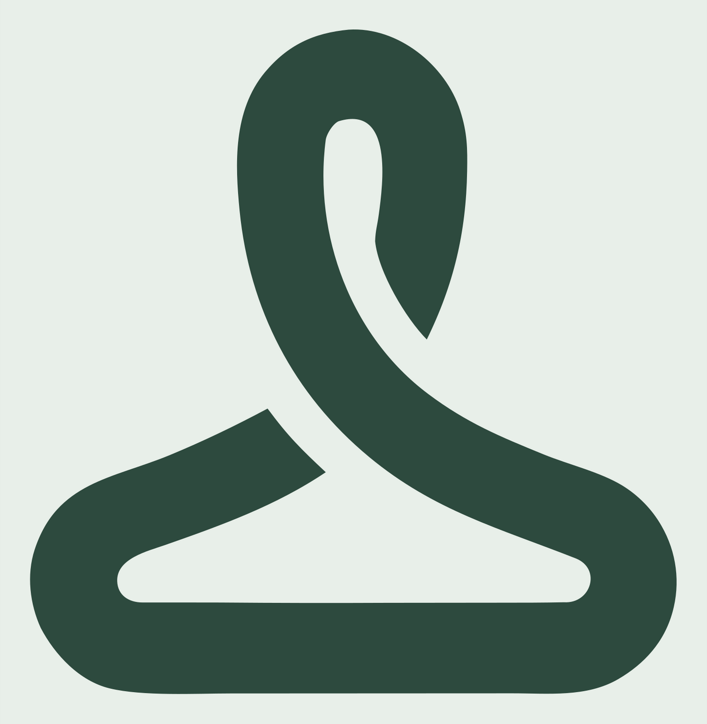 Monoline Hanger Signal Logo #e8efe9/#2d4a3e