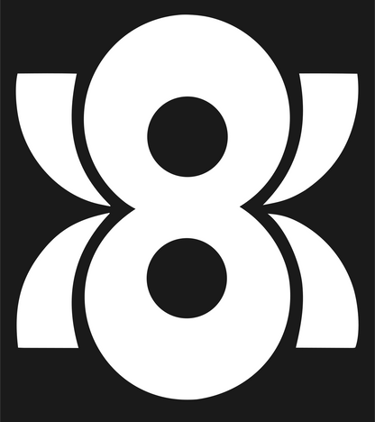 Blocky Figure Eight Signal Mark #1a1a1a/#ffffff