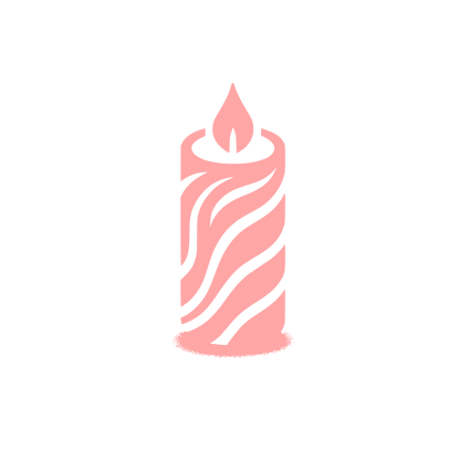 Candle Flame Logo #ffa6a6