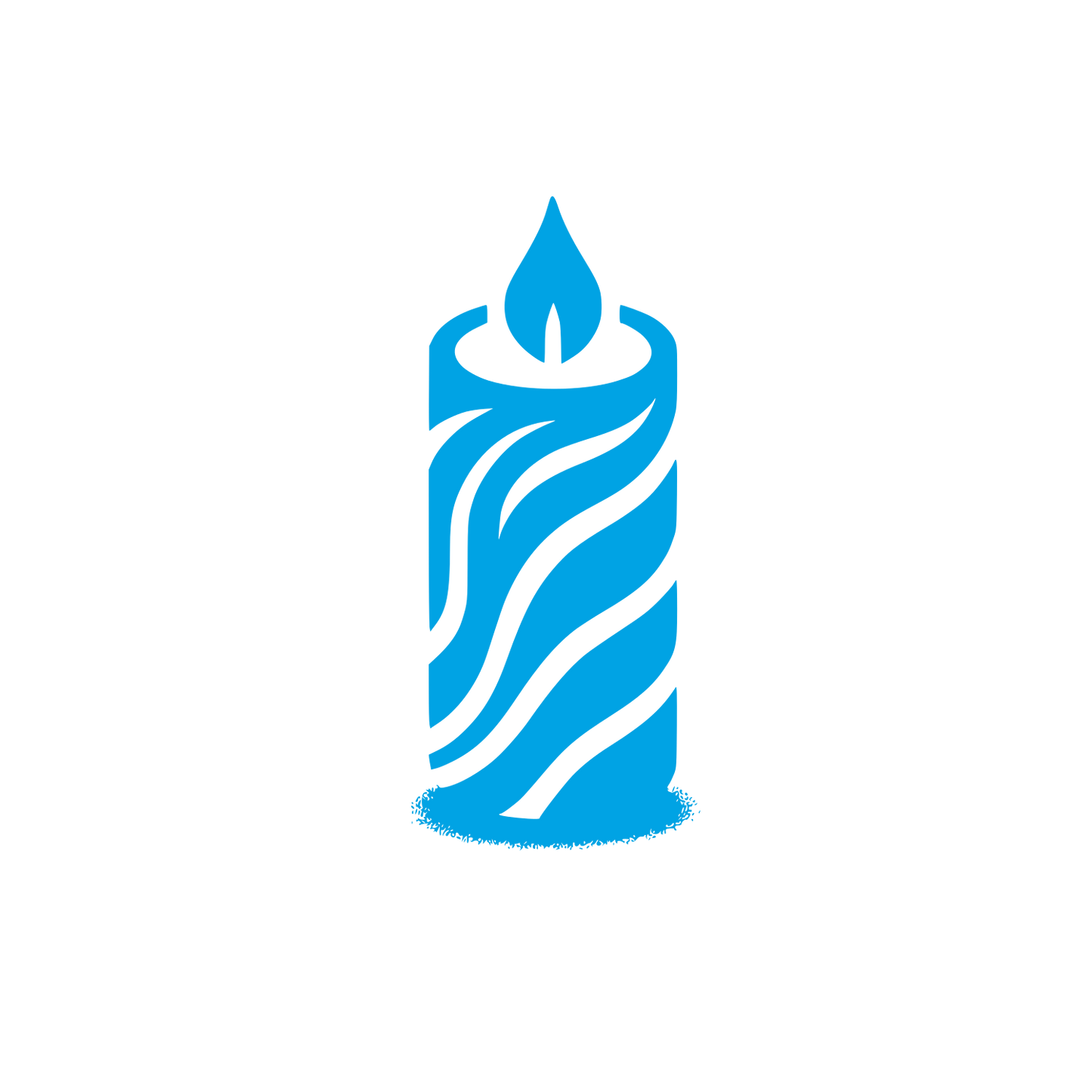 Candle Flame Logo #00a3e4