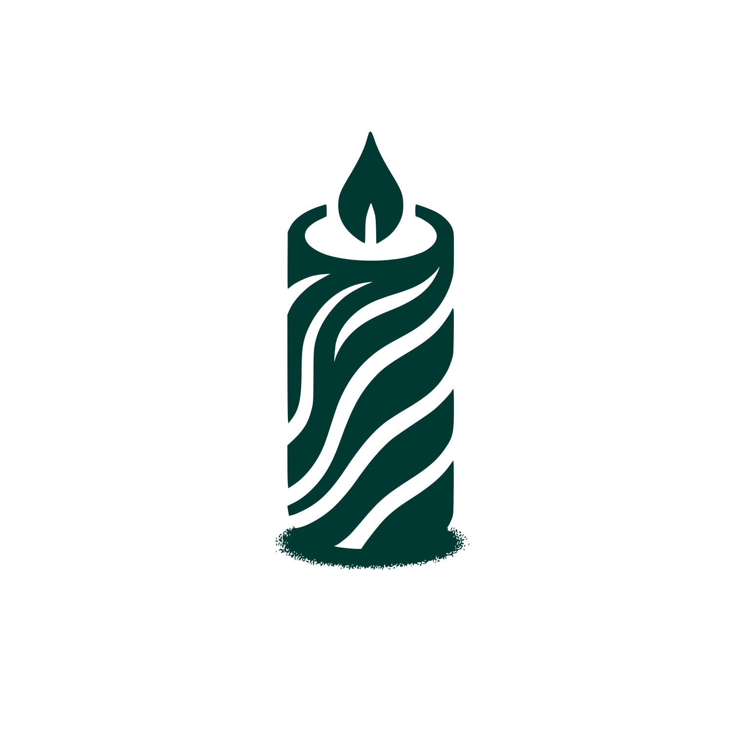 Candle Flame Logo #003932