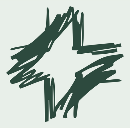 Hand-Drawn Plus Sign Mark #e8efe9/#2d4a3e