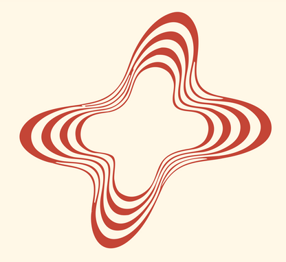Monoline Star Plus Mark #fff8e7/#c44536