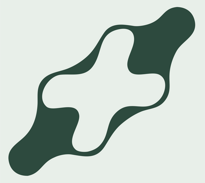Organic Plus Sign Badge #e8efe9/#2d4a3e