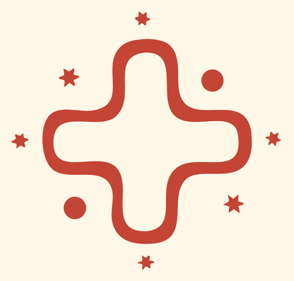 Monoline Plus Sign Icon #fff8e7/#c44536