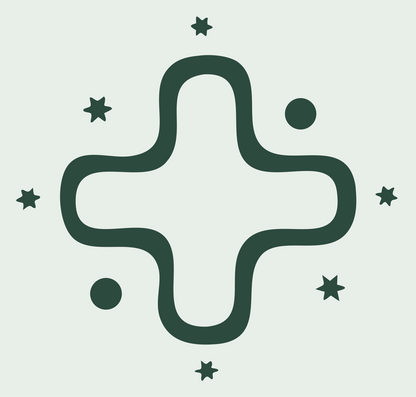 Monoline Plus Sign Icon #e8efe9/#2d4a3e