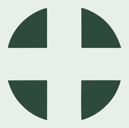 Segmented Circle Plus Icon #e8efe9/#2d4a3e