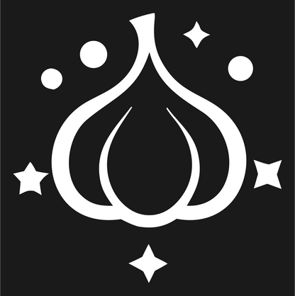 Sparkling Garlic Star Icon #1a1a1a/#ffffff