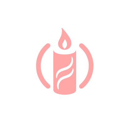 Candle Flame Logo #ffa6a6