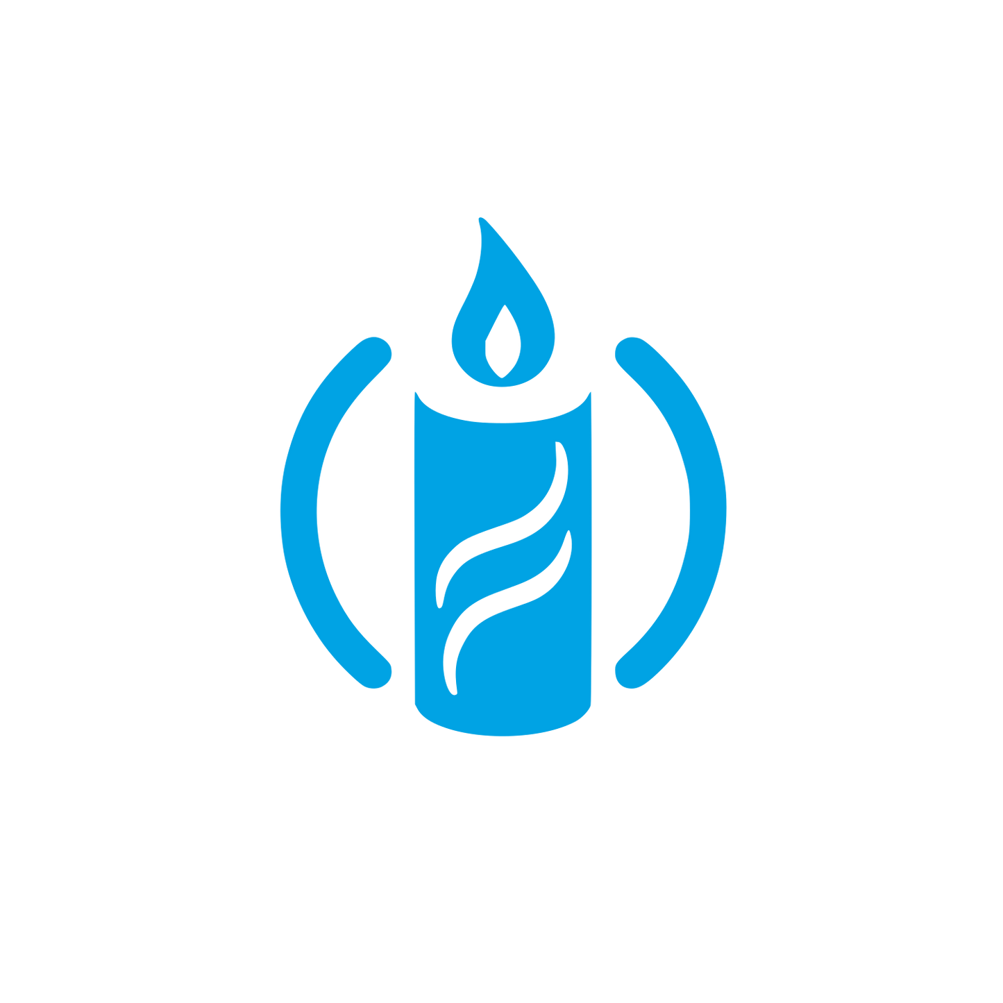 Candle Flame Logo #00a3e4