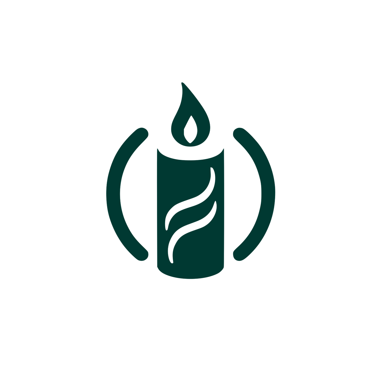 Candle Flame Logo #003932