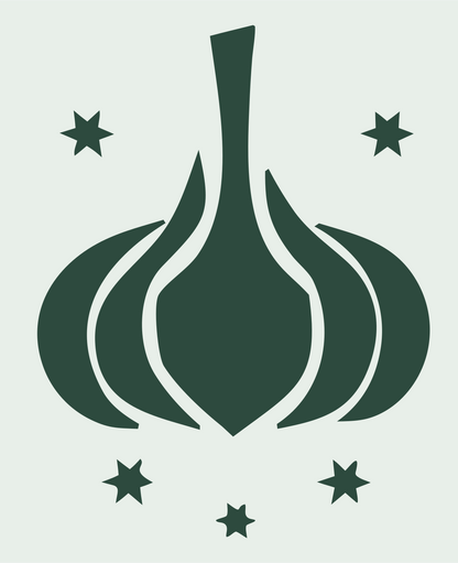 Bold Garlic Star Badge #e8efe9/#2d4a3e