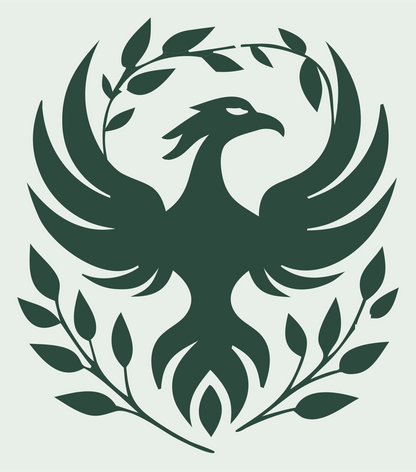 Phoenix Olive Branch Crest #e8efe9/#2d4a3e