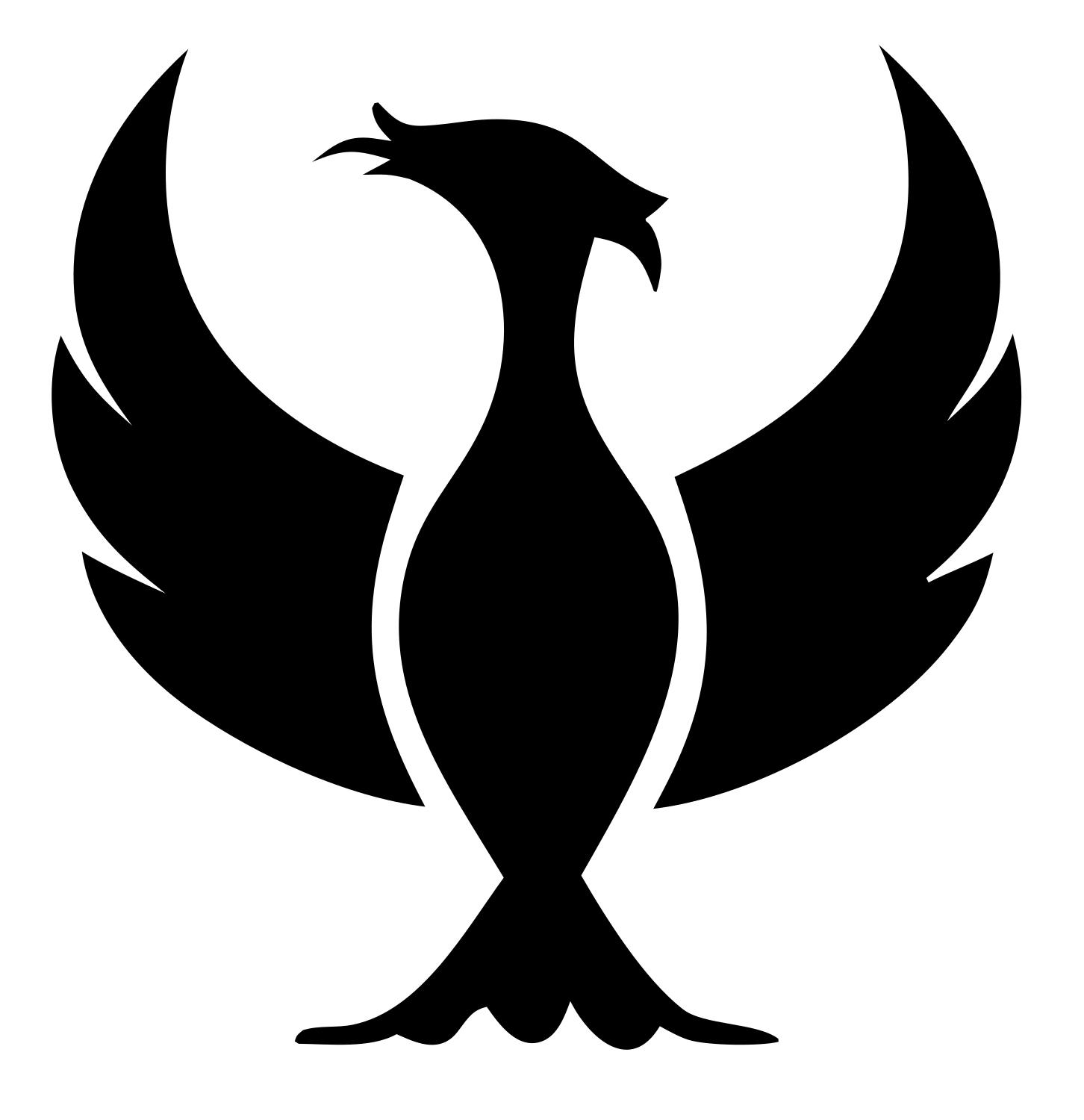 Bold Phoenix Stance Mark #ffffff/#000000