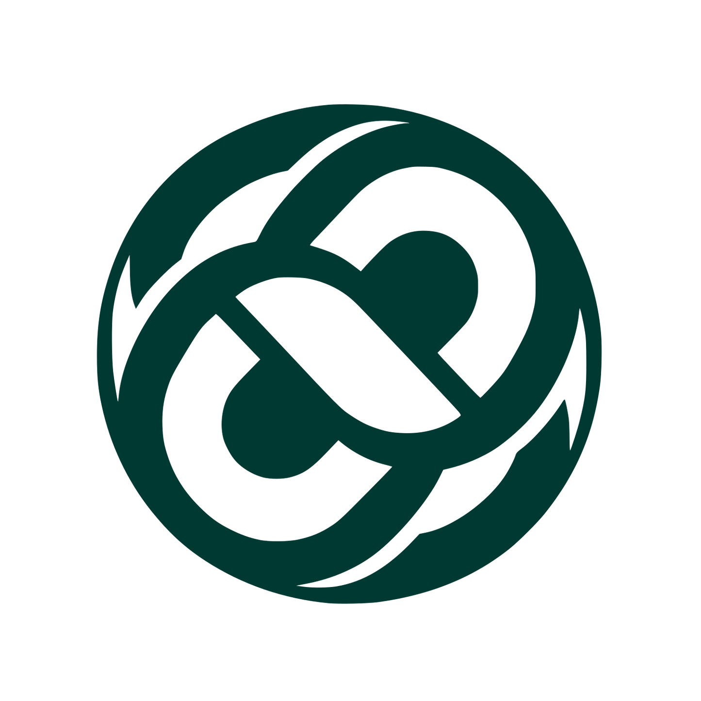 Chain Knot Logo #003932
