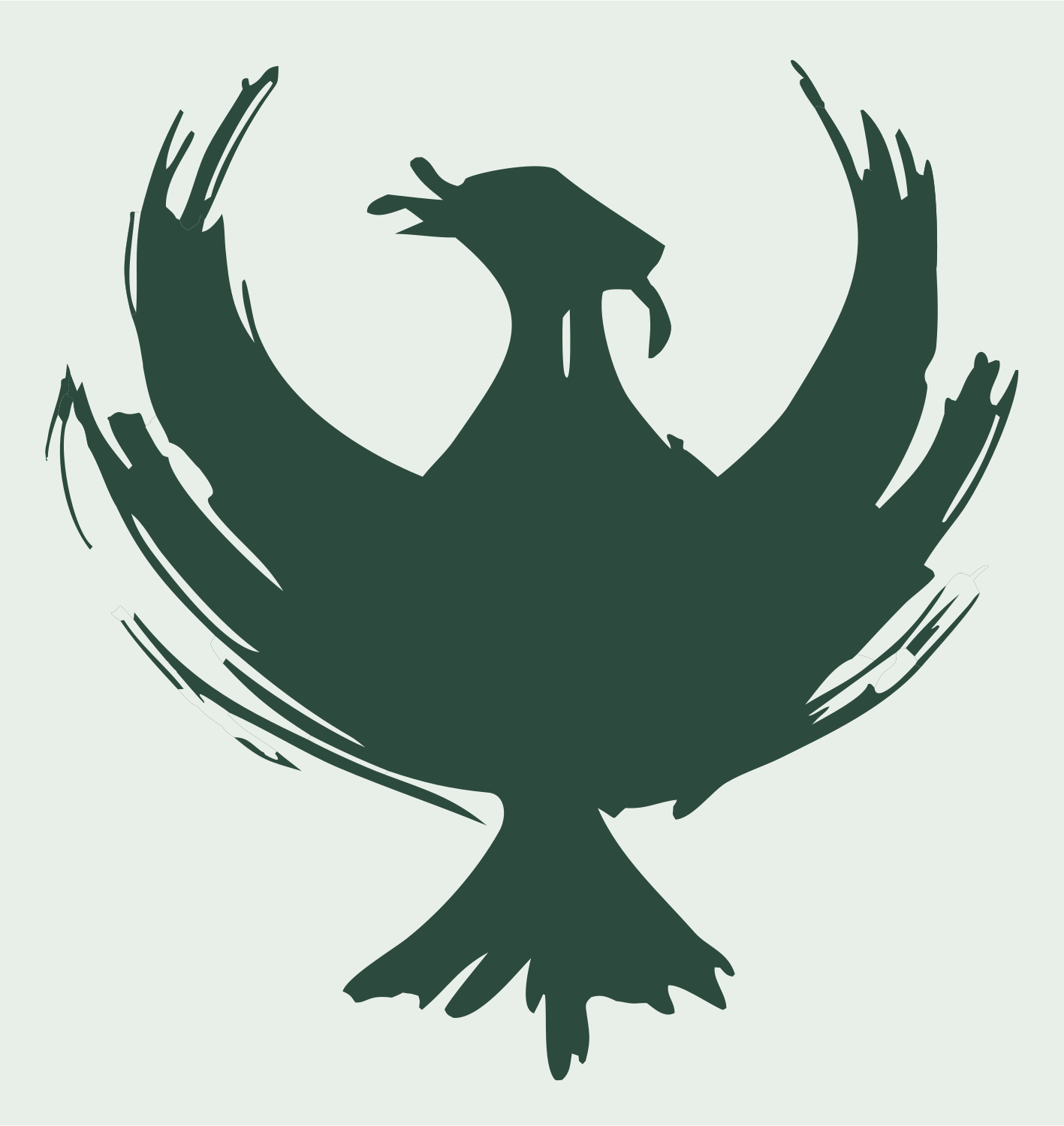 Chunky Phoenix Raptor Mark #e8efe9/#2d4a3e