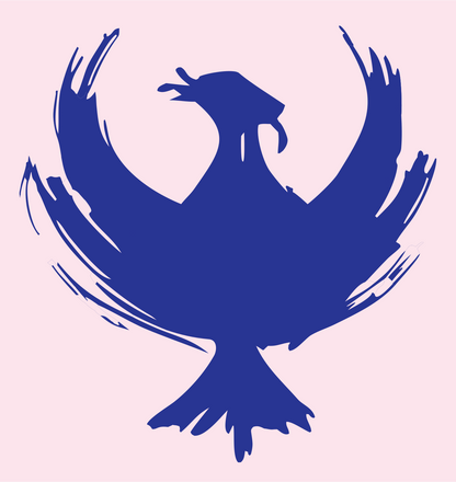 Chunky Phoenix Raptor Mark #fce4ec/#283593