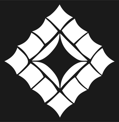Geometric Diamond Star Mark #1a1a1a/#ffffff