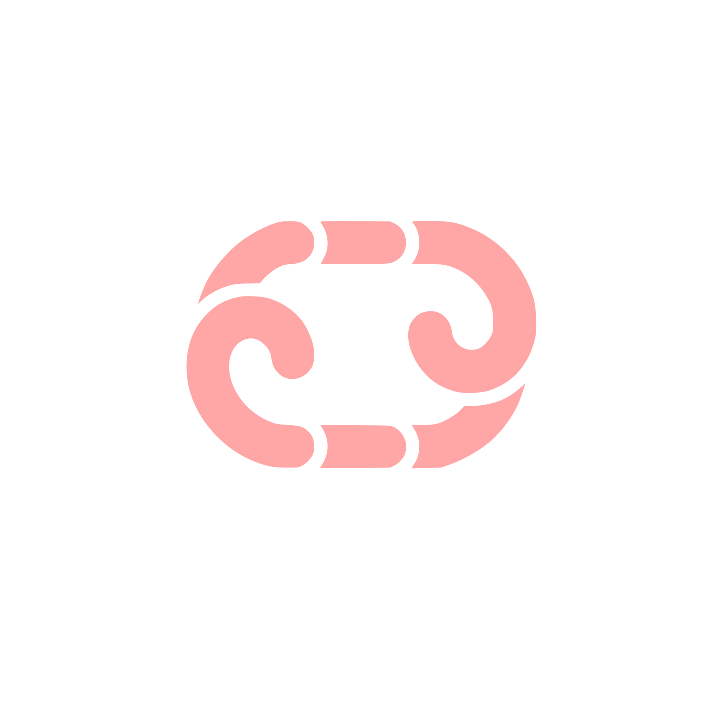 Abstract Chain Logo #ffa6a6
