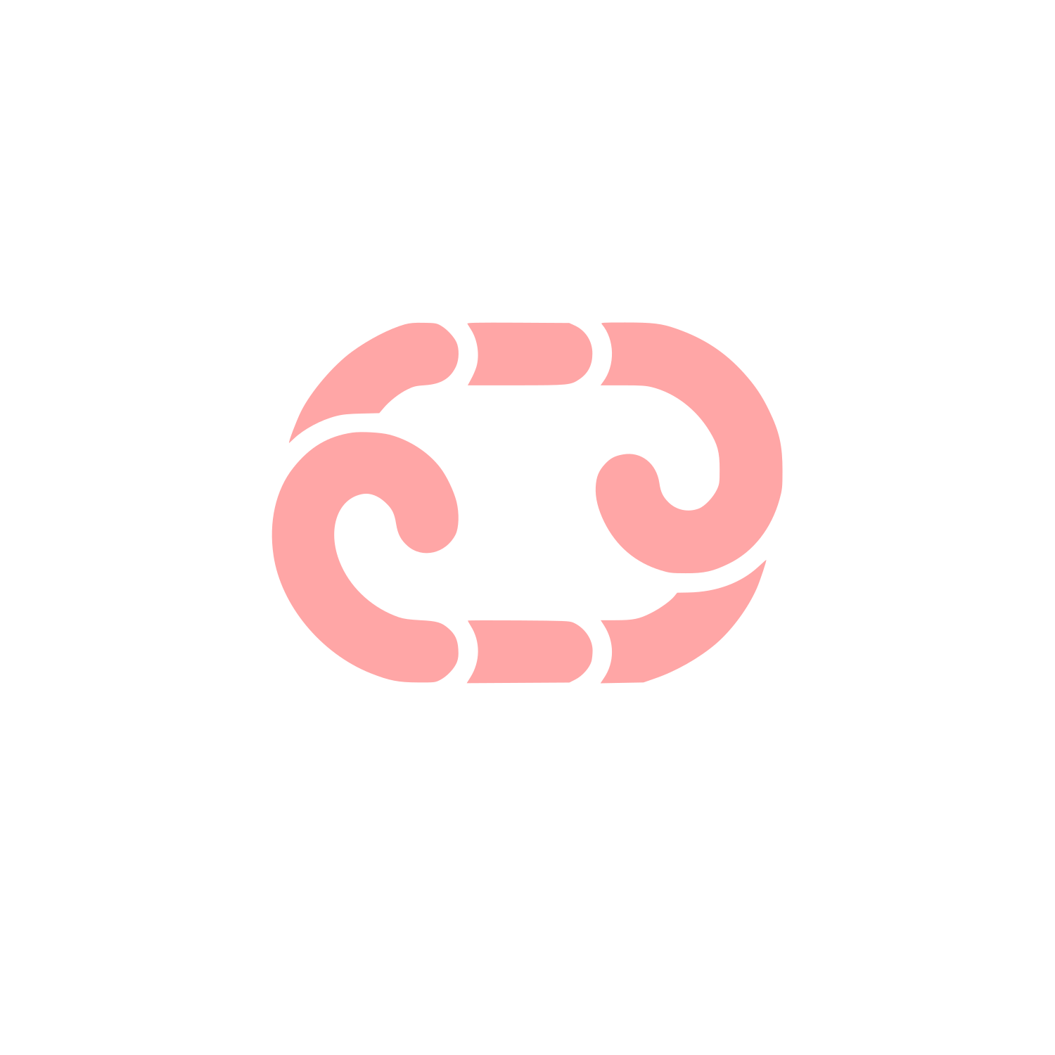 Abstract Chain Logo #ffa6a6