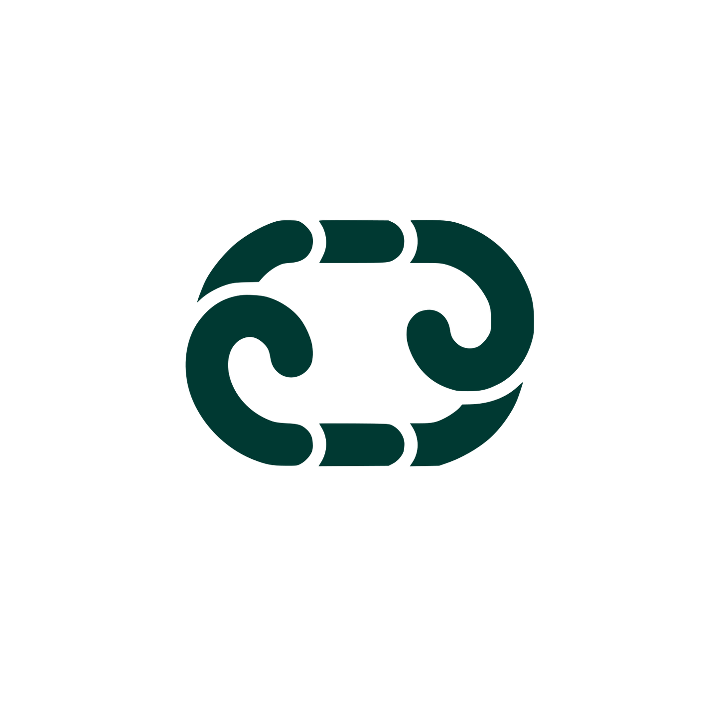 Abstract Chain Logo #003932