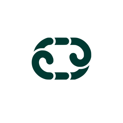 Abstract Chain Logo #003932