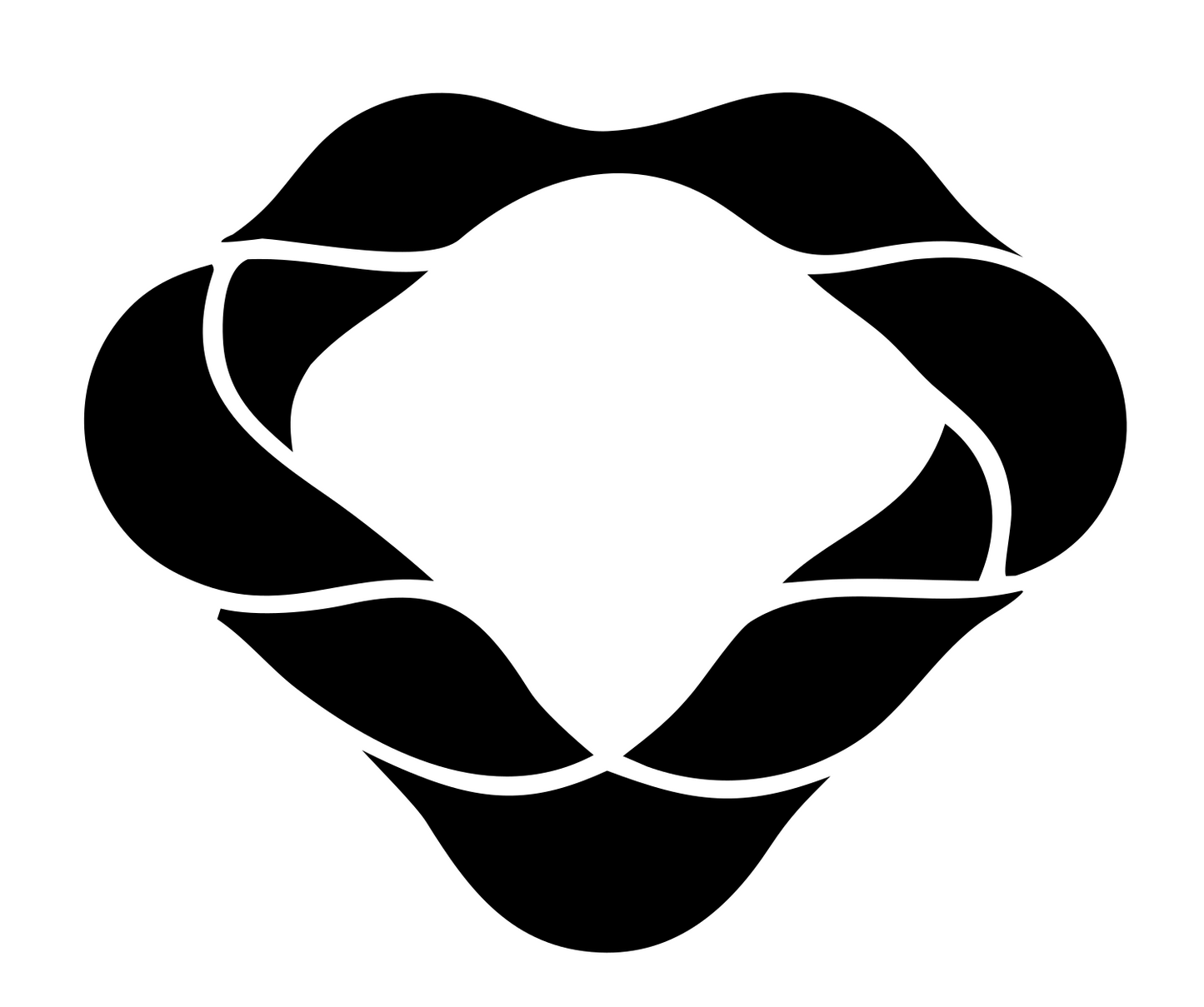 Woven Diamond Ribbon Mark #ffffff/#000000