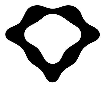 Organic Diamond Ring Mark #ffffff/#000000