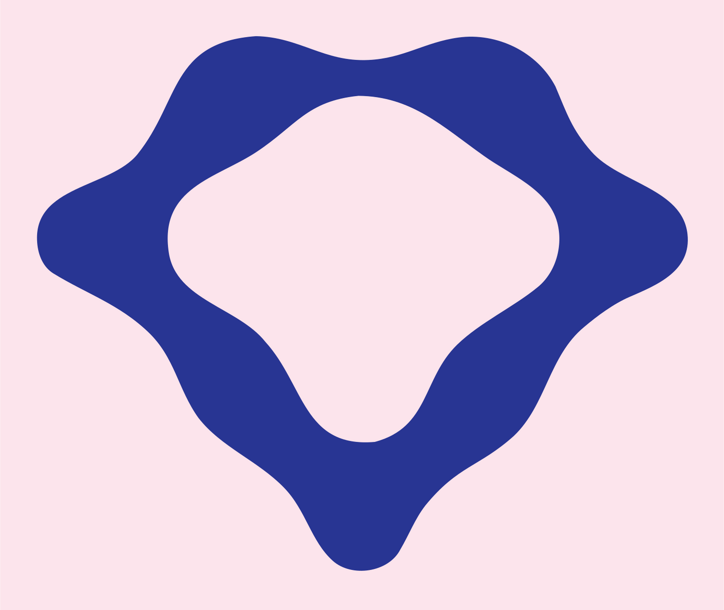 Organic Diamond Ring Mark #fce4ec/#283593