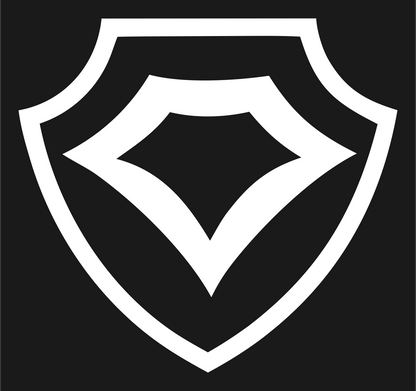 Monoline Shield Diamond Crest #1a1a1a/#ffffff