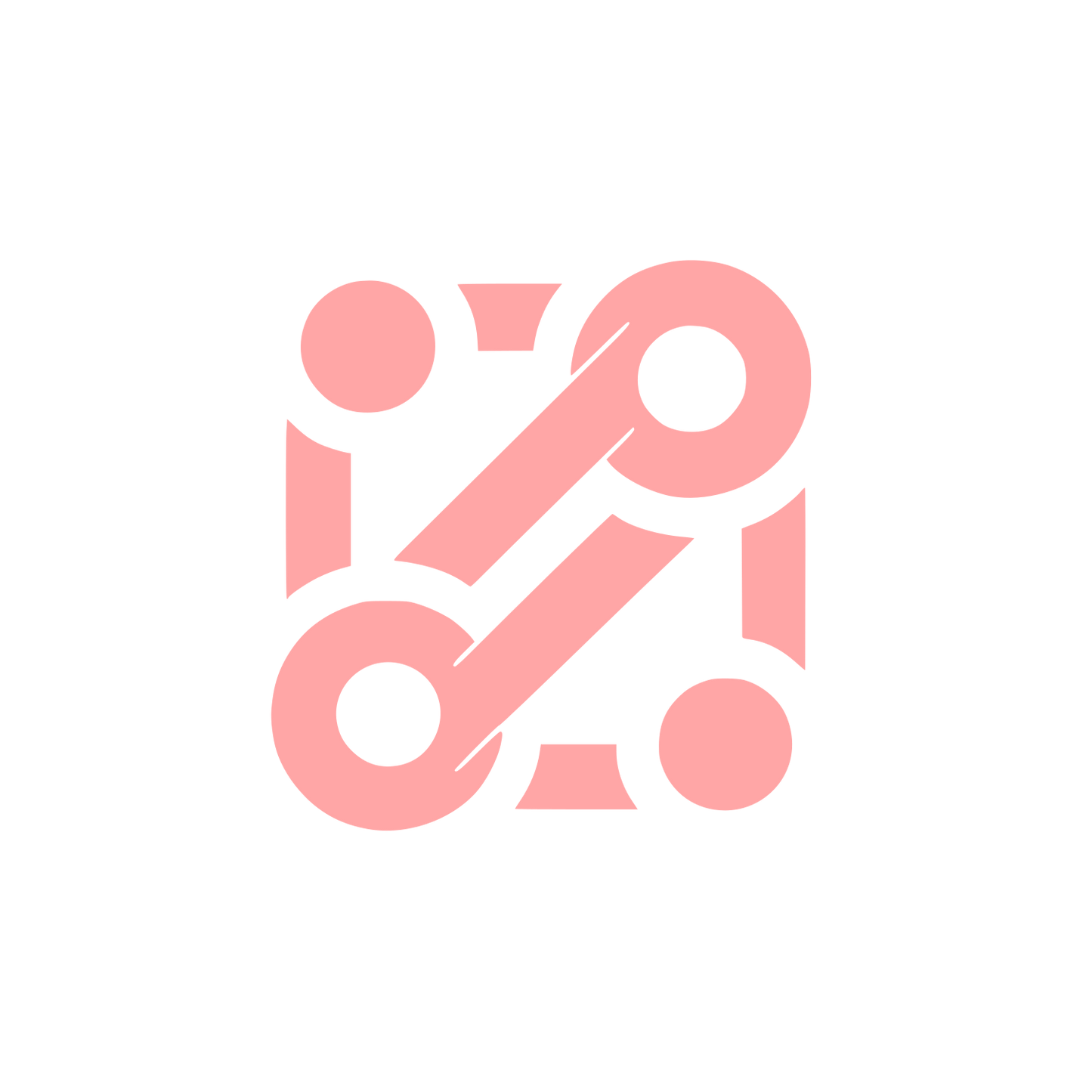 Chain Link Technology Logo #ffa6a6