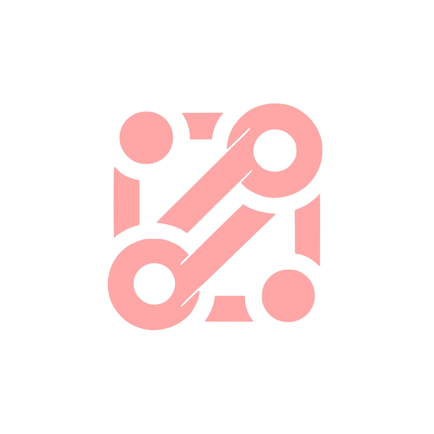 Chain Link Technology Logo #ffa6a6