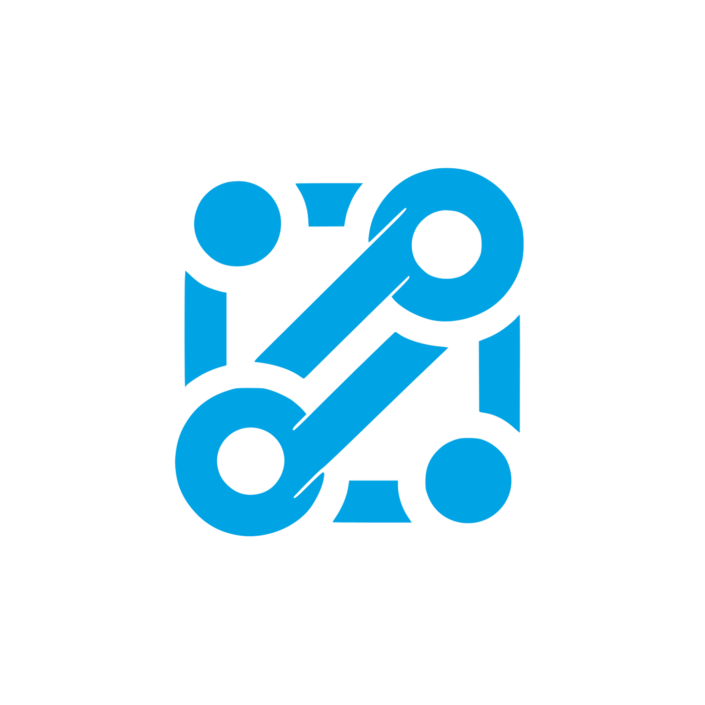 Chain Link Technology Logo #00a3e4