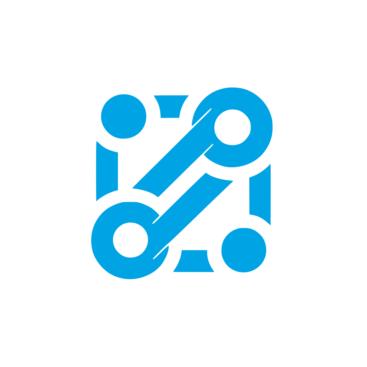 Chain Link Technology Logo #00a3e4
