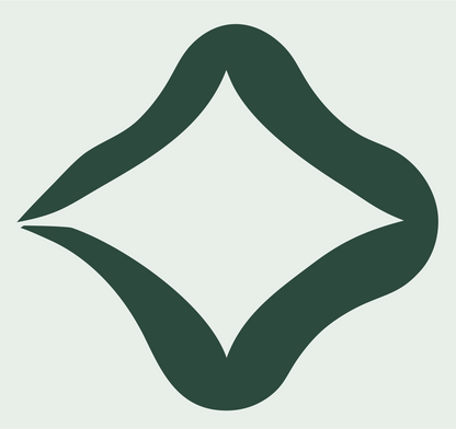 Twisted Diamond Ribbon Logo #e8efe9/#2d4a3e