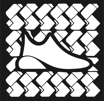 Bold Sneaker Chevron Badge #1a1a1a/#ffffff