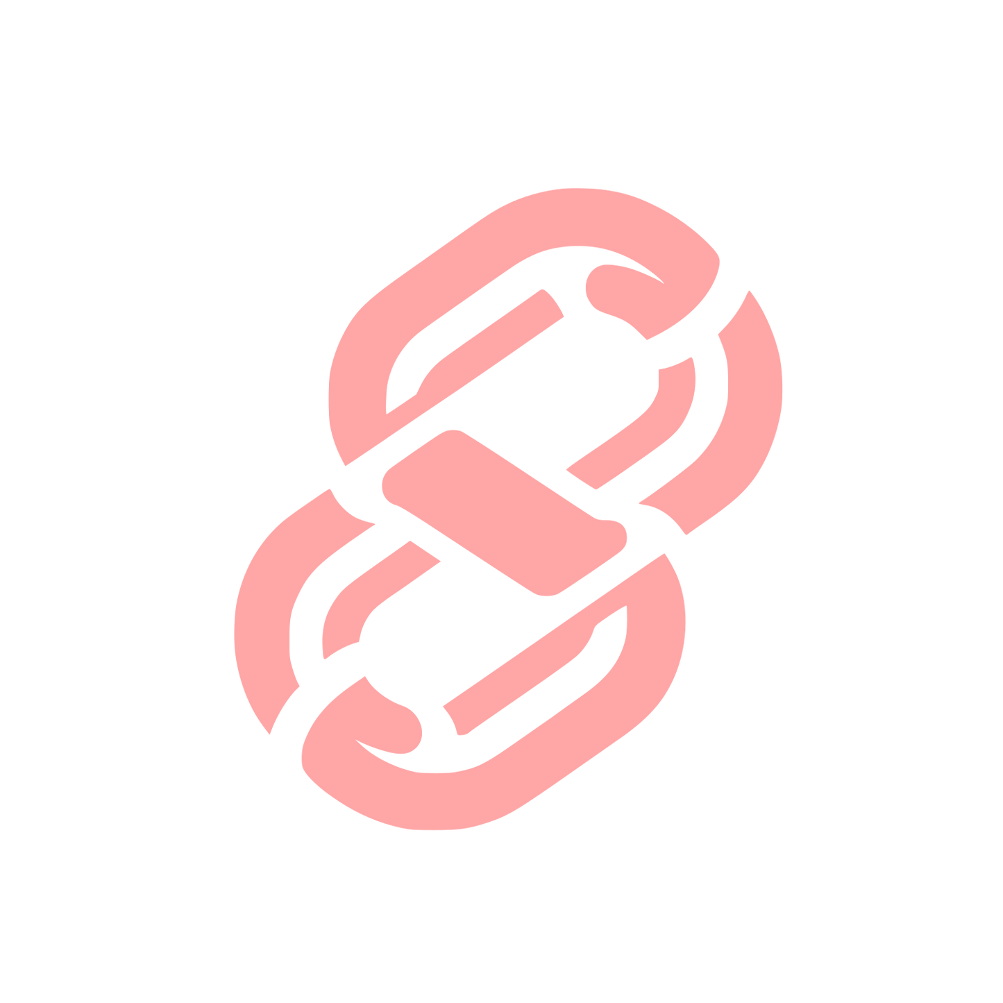 Chain Link Logo #ffa6a6