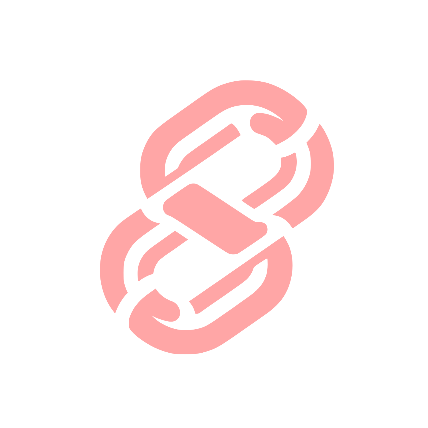 Chain Link Logo #ffa6a6