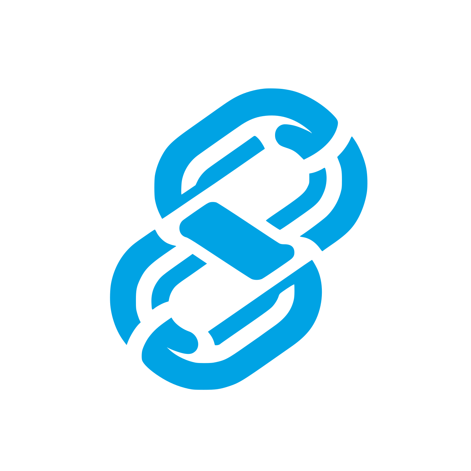 Chain Link Logo #00a3e4
