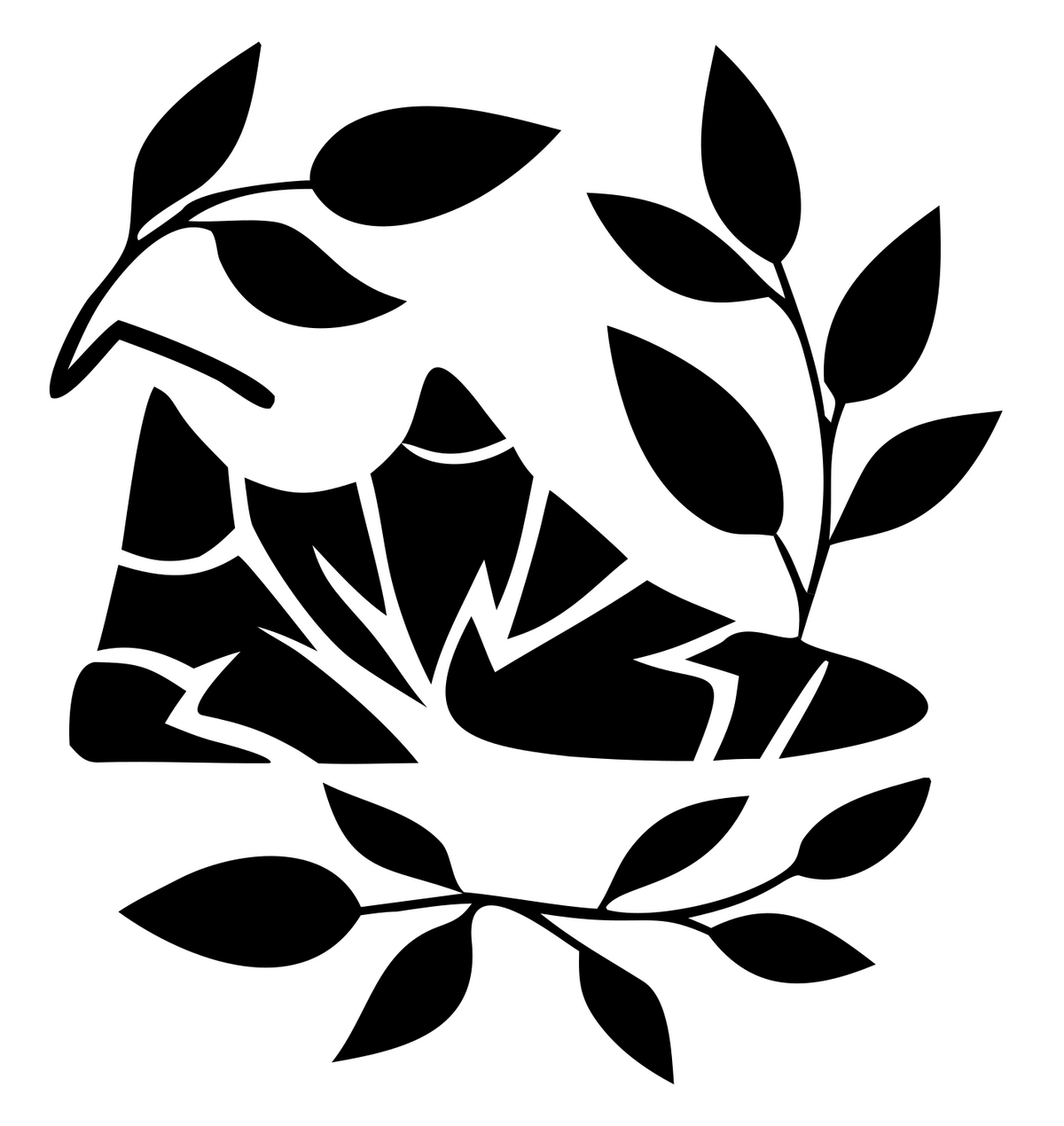 Botanical Sneaker Nature Mark #ffffff/#000000