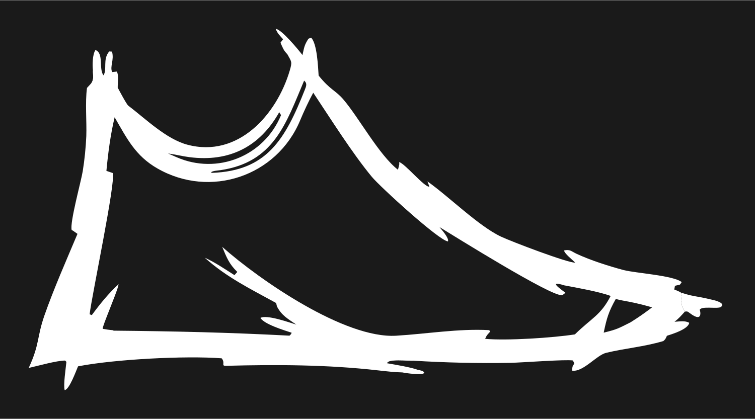 Hand-Drawn Sneaker Sketch Mark #1a1a1a/#ffffff