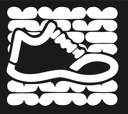 Monoline Sneaker Grid Badge #1a1a1a/#ffffff