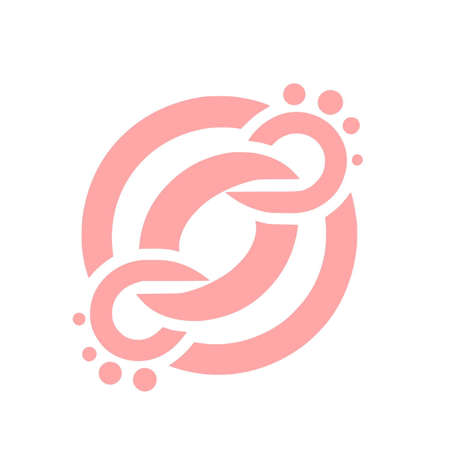 Abstract Chain Logo #ffa6a6