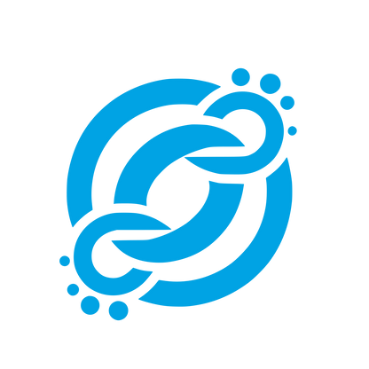 Abstract Chain Logo #00a3e4