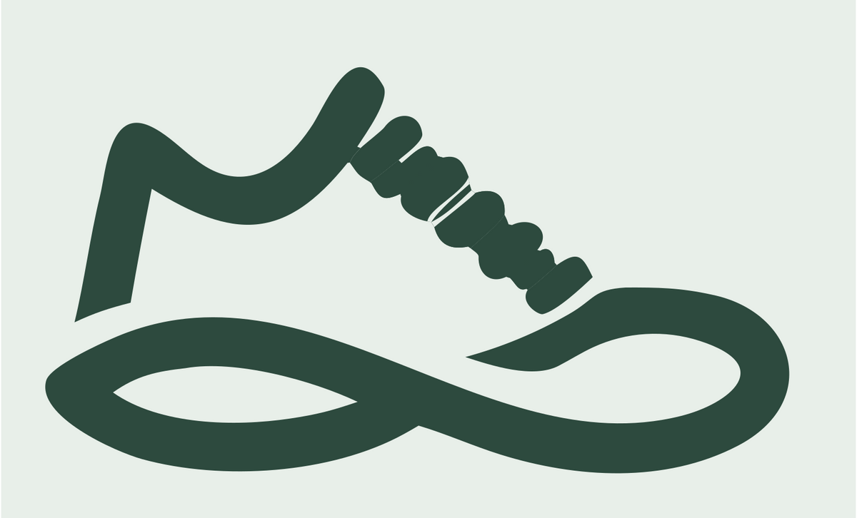 Monoline Sneaker Infinity Crest #e8efe9/#2d4a3e