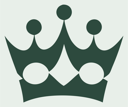 Bold Crown Jewel Emblem #e8efe9/#2d4a3e