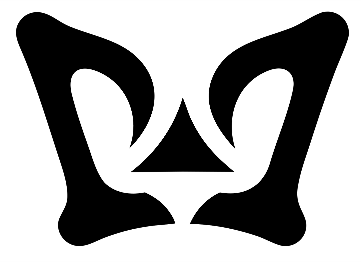 Negative Space Crown Mark #ffffff/#000000